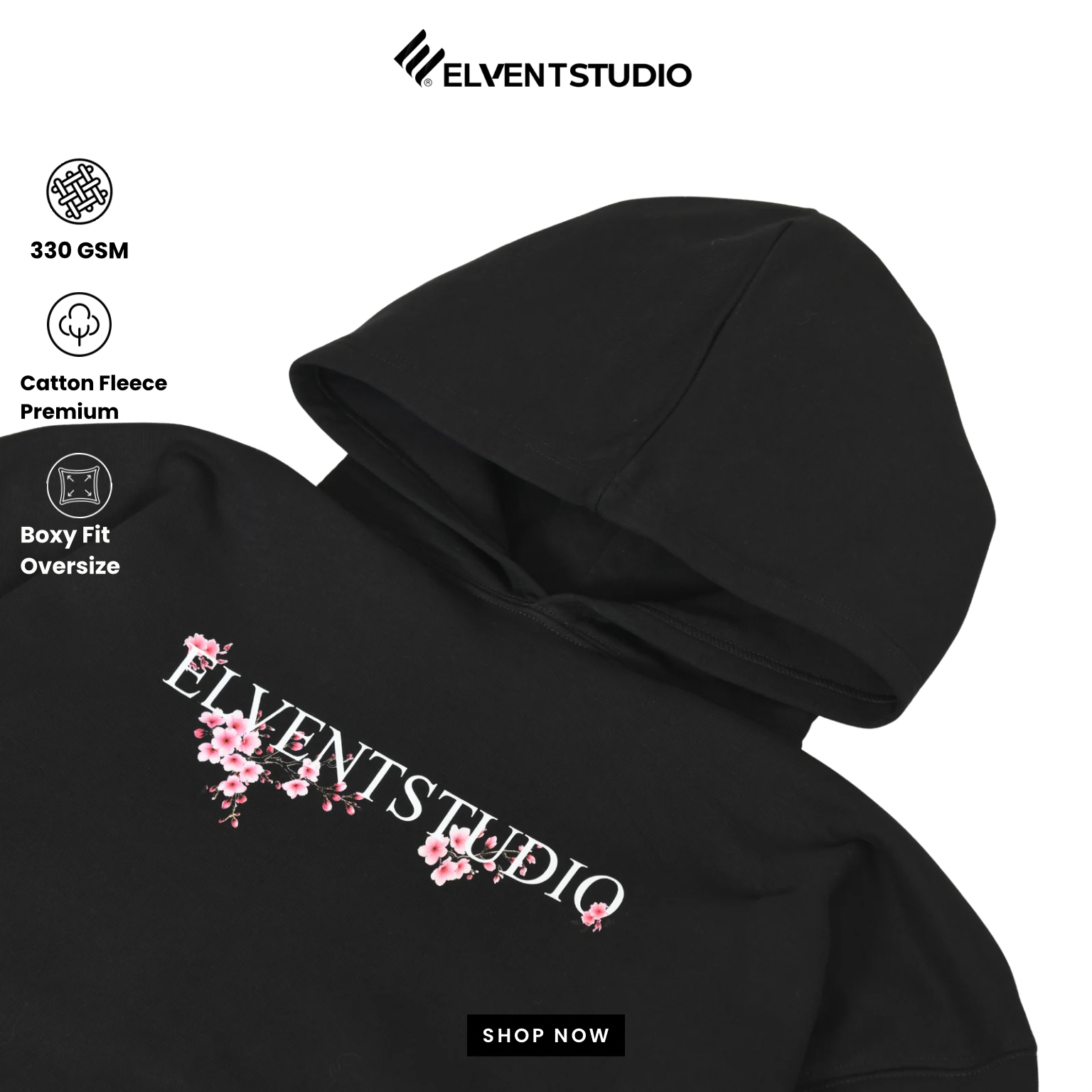 Zenith Bloom Oversized Hoodie