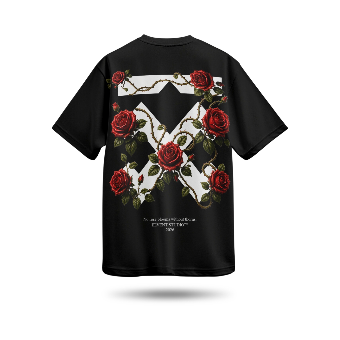 t shirt rose black